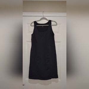 Athleta Afterhour Dress Women's Size Large Gray Sleeveless Stretch